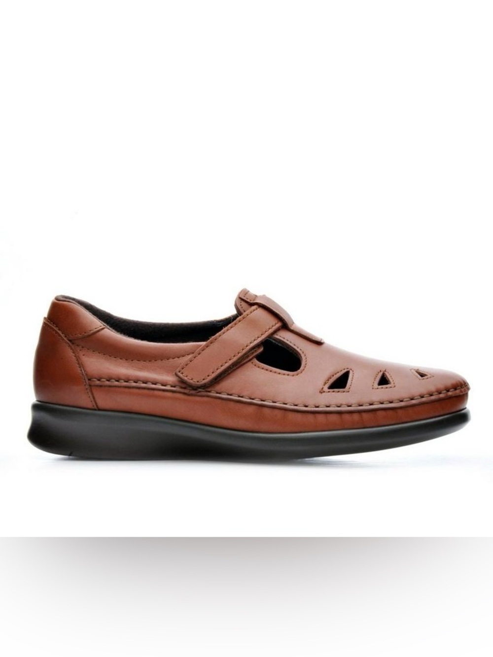 NWT! SAS WOMEN'S ROAMER WALKING SHOES CHESTNUT BROWN LEATHER SIZE 10